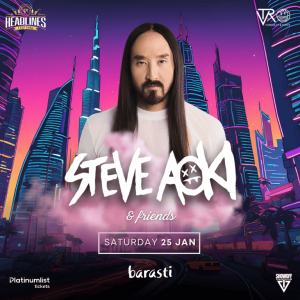 Steve Aoki at Barasti Beach in Dubai Festival